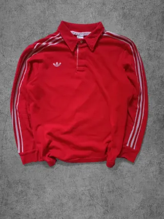 Polo Adidas Vintage con N°18,Maniche Lunghe