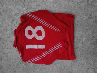 Polo Adidas Vintage con N°18,Maniche Lunghe