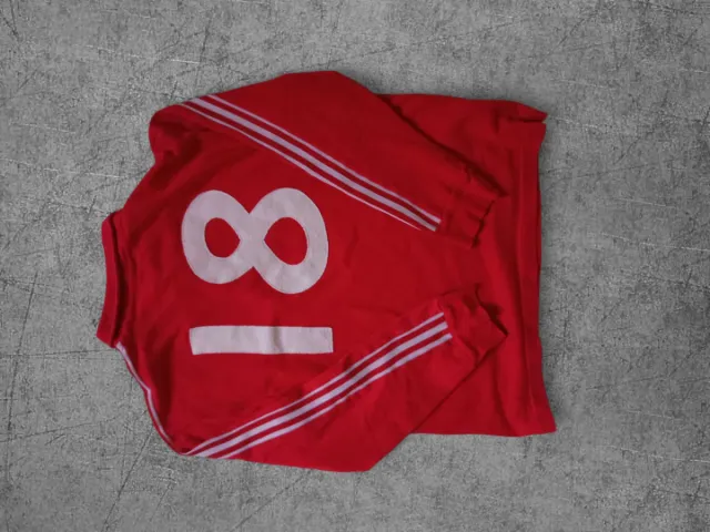 Polo Adidas Vintage con N°18,Maniche Lunghe