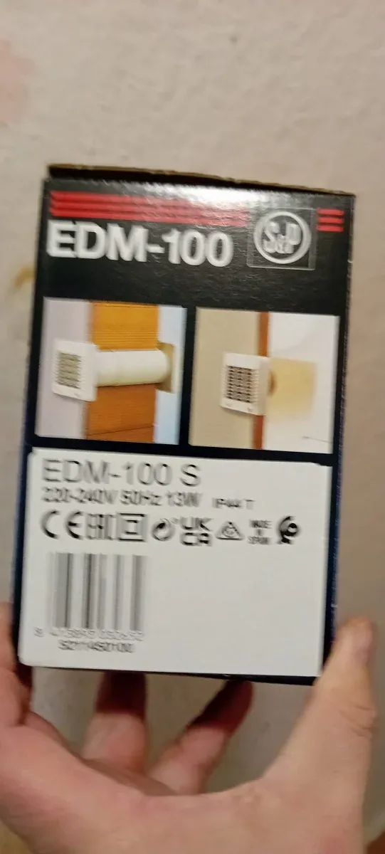 Extractor de Baño EDM-100 S&P