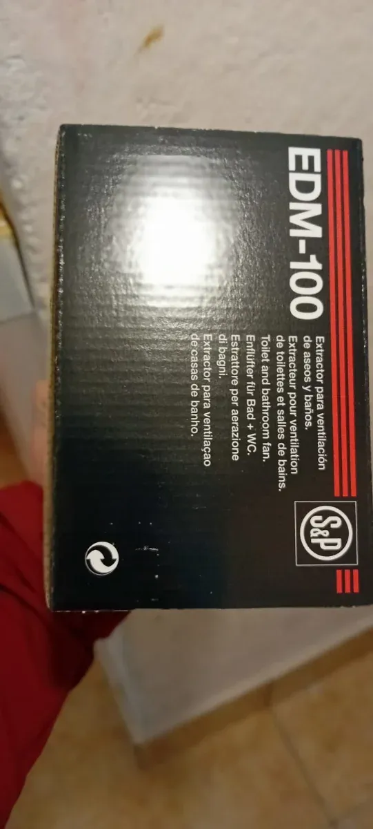 Extractor de Baño EDM-100 S&P