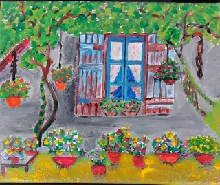 Dipinto acrilico su tela 25x30