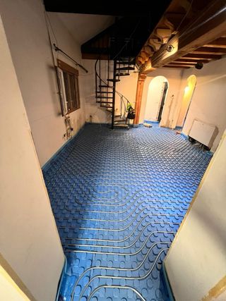 Instalación de suelo radiante. Calefacción.
