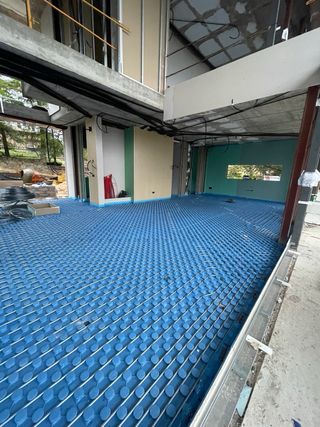 Instalación de suelo radiante. Calefacción.