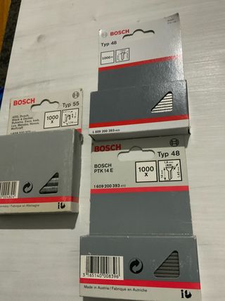 Grapas y pines Bosch Typ 48 y Typ 55