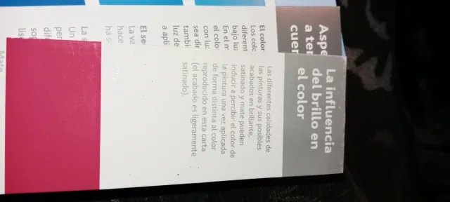 Carta de colores Tollens. Color Space