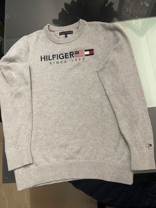 Jersey Tommy Hilfiger Gris Talla 12 años