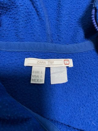 Sudadera Zara TRF Azul
