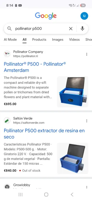 Tumbler P500 - Recogida local