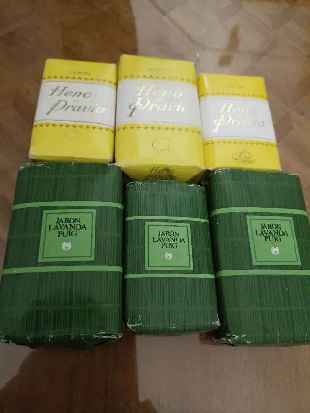 6 Pastillas Jabón Heno de Pravia y Lavanda Puig