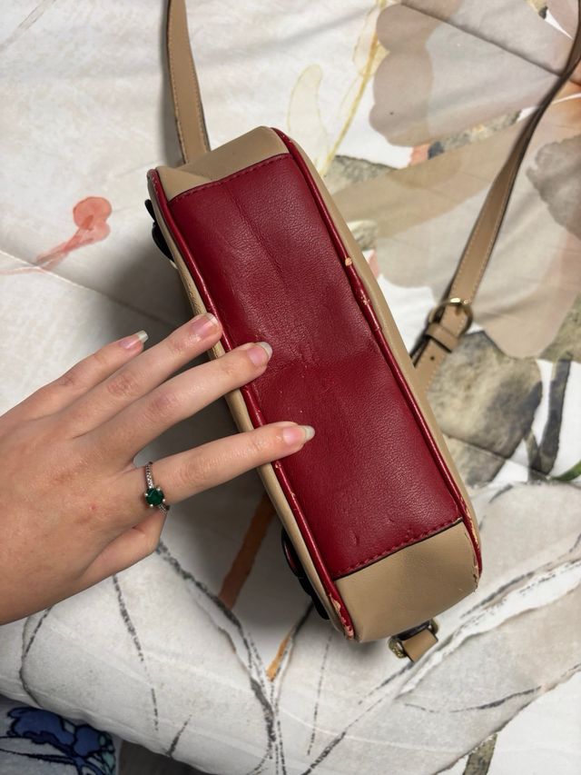 Bolso Tous original Beige y Rojo