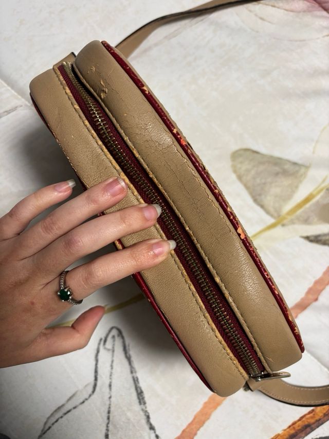 Bolso Tous original Beige y Rojo