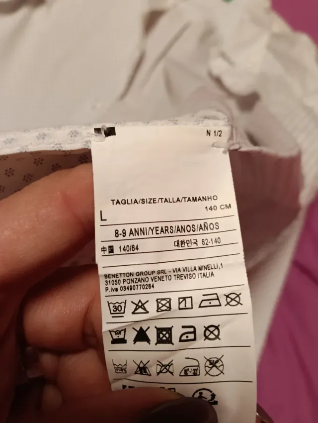 Camisa niño Benetton Talla 8-9 años