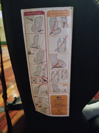 Silla de coche Penguin, grupos 1, 2 y 3. Isofix.