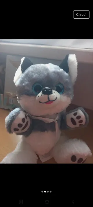 Peluche cane husky