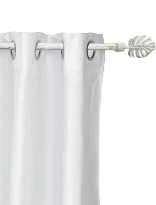 DOS Barras Cortina Extensible Hoja Dorada