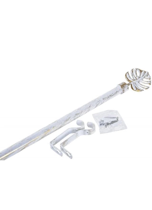 DOS Barras Cortina Extensible Hoja Dorada