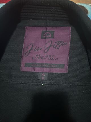 Kimono de Jiu Jitsu, Manto Negro, Talla A1L