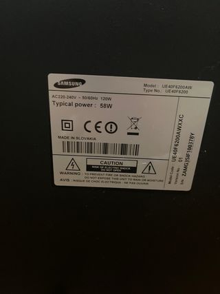 Samsung TV UE40F6200AW Full HD 40