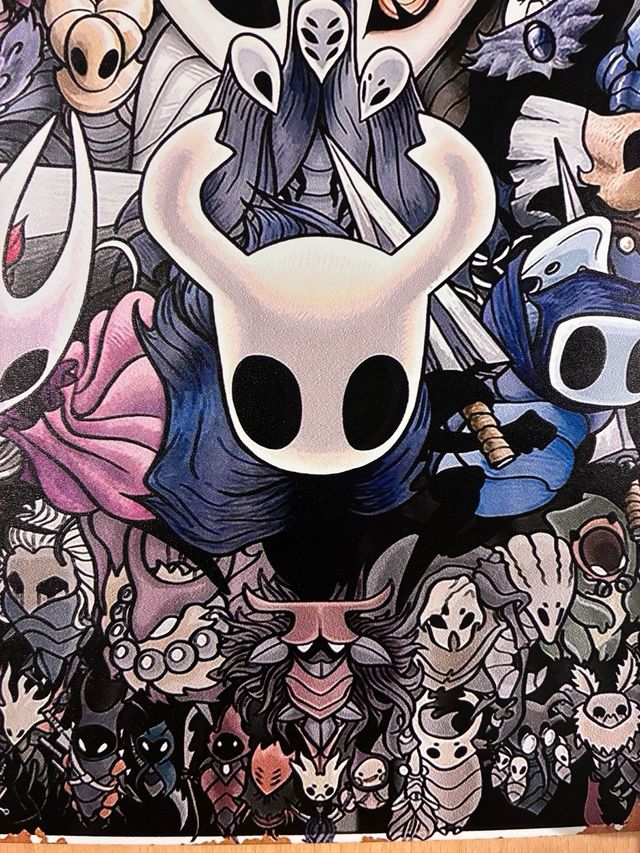Hollow Knight Silksong poster alluminio