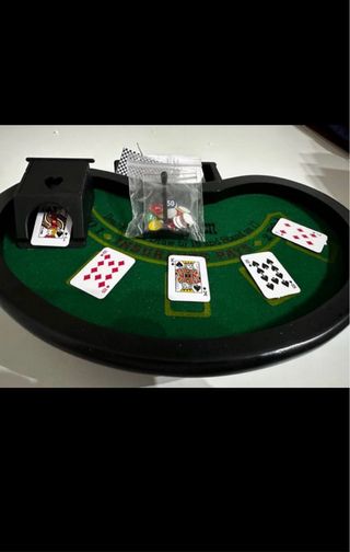 Mini mesa Blackjack madera