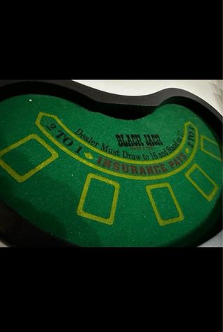 Mini mesa Blackjack madera