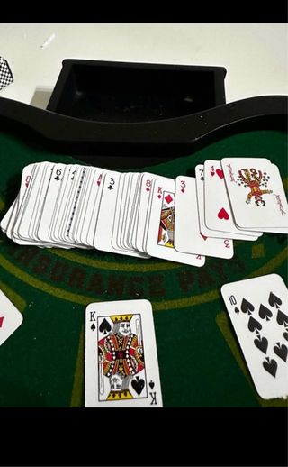 Mini mesa Blackjack madera