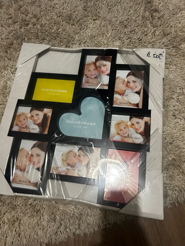 Marco de fotos múltiple corazón