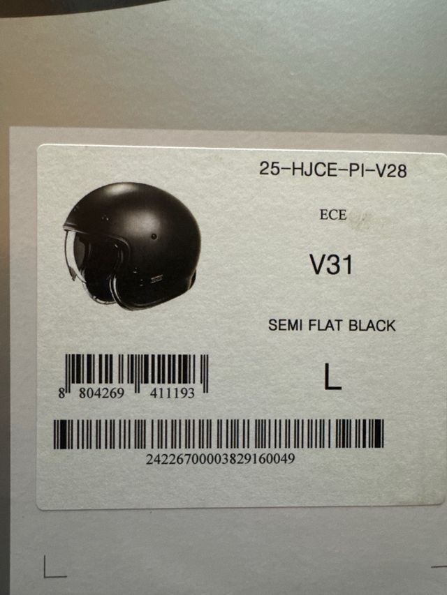 Casco Jet HJC C30 Negro Mate talla L  (nuevo)