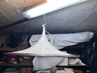 Lampadario Murano Vetro  Bianco e trasparente