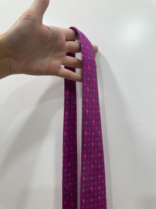Corbata Olimpo Flamencos Rosa y Morado