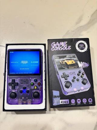 Consola Retro R36S Morada