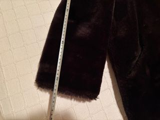 Chaquetón de pelo marrón chocolate