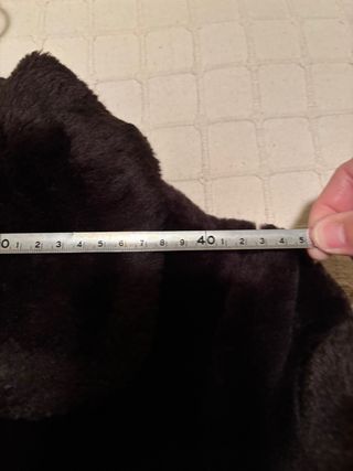 Chaquetón de pelo marrón chocolate