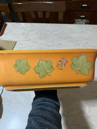 Stampo plum-cake in ceramica decorata Thun