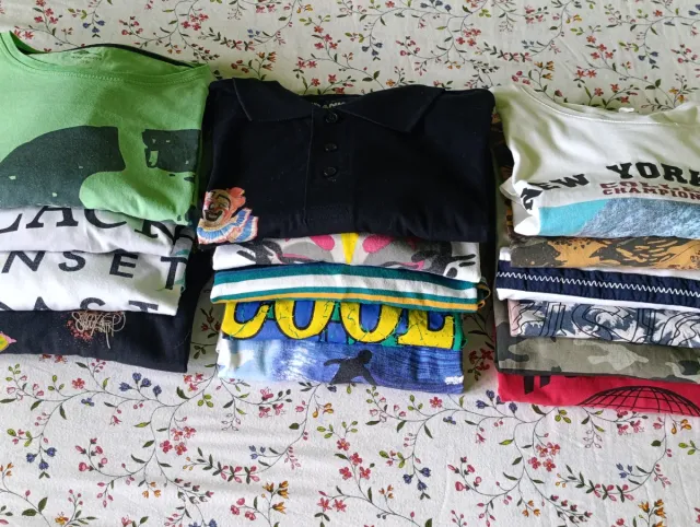 Lote 15 Camisetas Chico Talla M