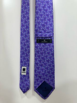 Corbata Olimpo Morada Estampada