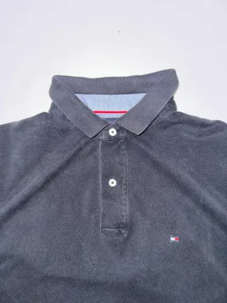Polo Classic Vintage Retro TommyHilfiger negro L