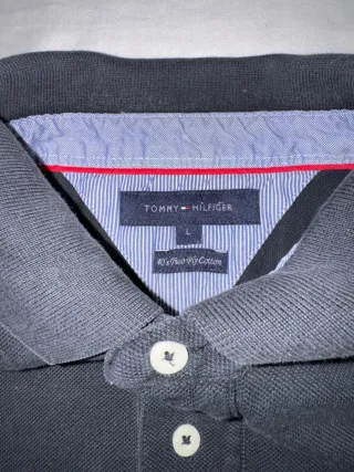 Polo Classic Vintage Retro TommyHilfiger negro L