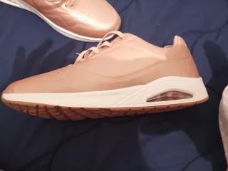 Zapatillas Skechers Rosa Oro