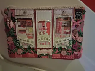 Monedero gatito negro y lazo