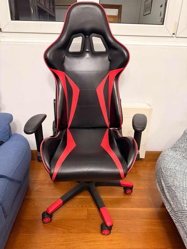 Silla Gamer Negra y Roja