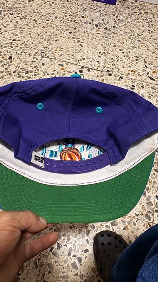 Gorra Charlotte Hornets Morada y Turquesa