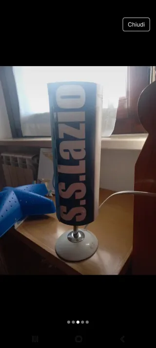 Lampada SS Lazio per cameretta