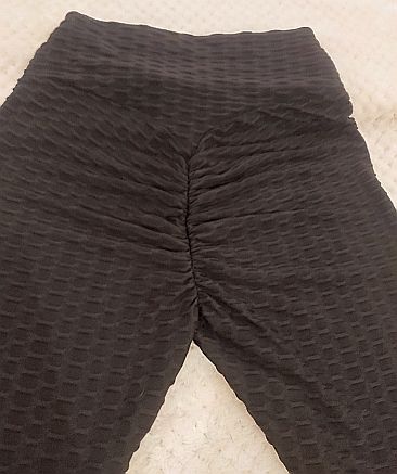 Leggings negros texturizados