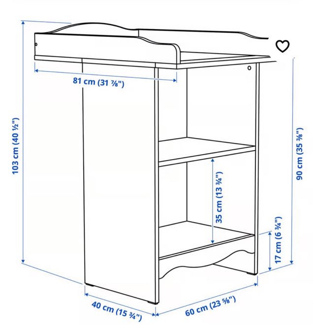 Cambiador IKEA + colchón + regalos