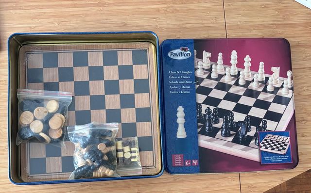 Tablero de ajedrez y damas Pavilion