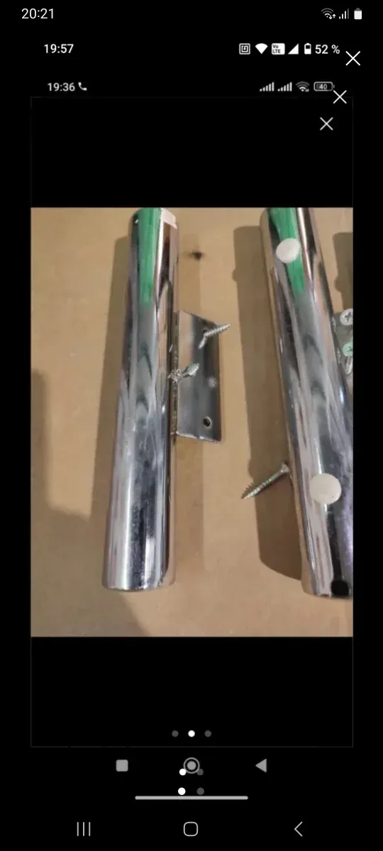 Patas de sofá metálicas plateadas