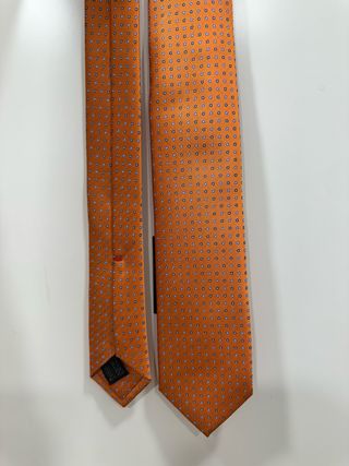 Corbata Roma Naranja Lunares