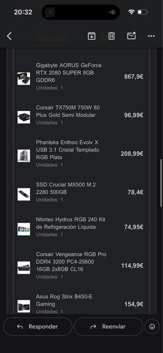 Ordenador sobremesa gaming